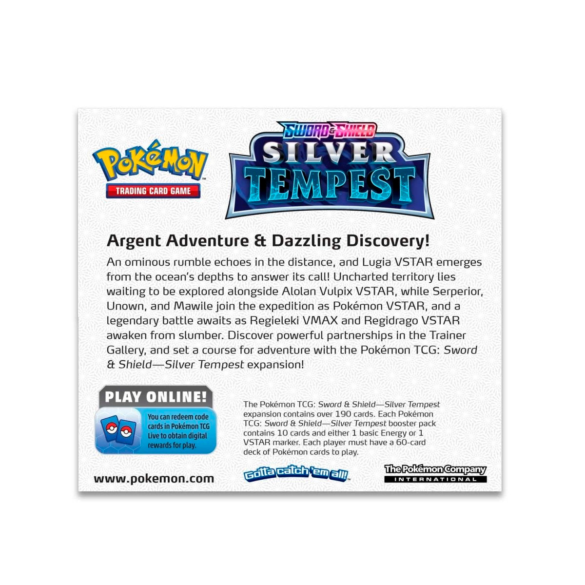 Pokemon Silver Tempest Booster Box SWSH12